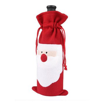 紅酒提袋-聖誕老人造型紅酒套-聖誕節禮品	_0